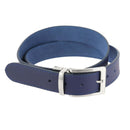 Ceinture en cuir cousue avec boucle de ceinture à griffe réversible DON