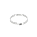 Anneau rond de porte-clés - NICKELÉ - 22mm