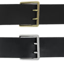 Boucle de ceinture à double ardillon et à rouleau en laiton massif NAO