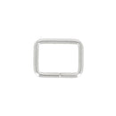 Passant rectangulaire - NICKELÉ - Fil épais - 25 mm