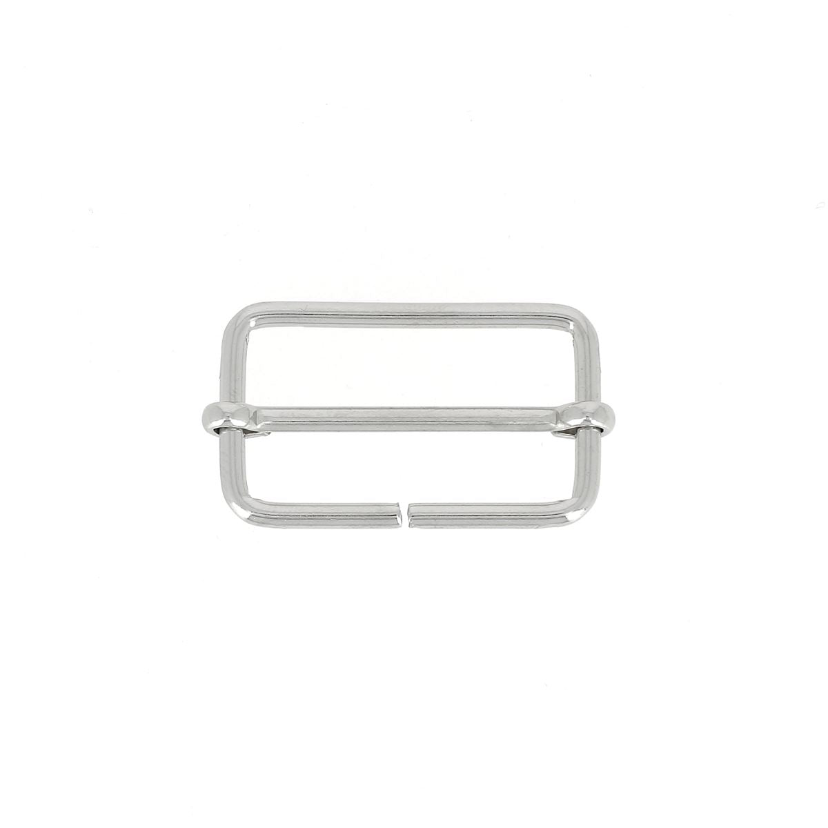 Lot de boucles coulissantes - NICKELÉ - Fil fin - 30x16mm