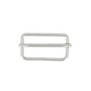 Lot de boucles coulissantes - NICKELÉ - Fil fin - 35x17mm