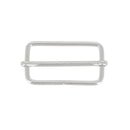 Lot de boucles coulissantes - NICKELÉ - Fil fin - 40x20mm