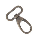 Mousqueton tournant ovale - Laiton vieilli - 30 mm 