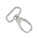 Mousqueton tournant ovale - Nickelé - 30 mm 