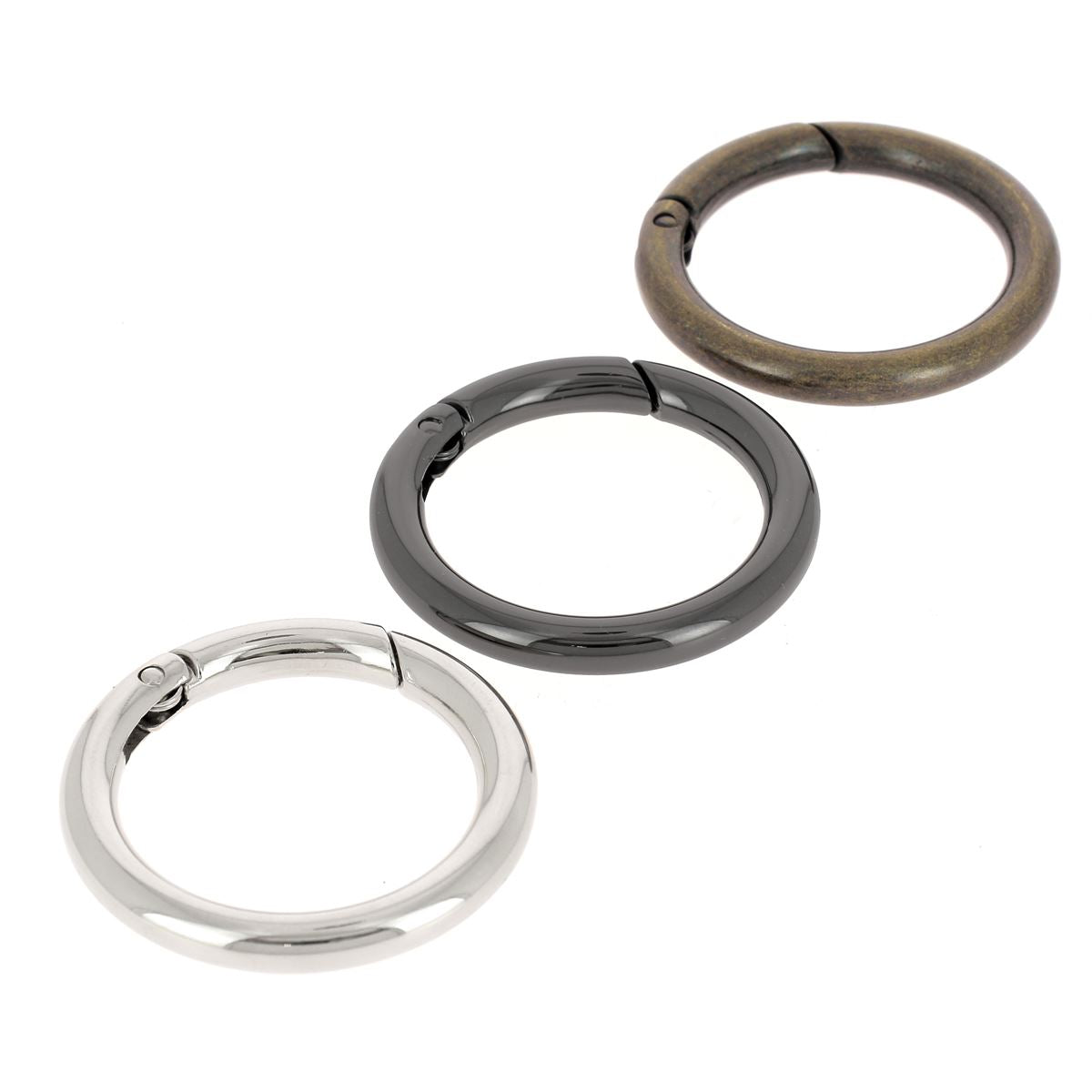 Mousquetons ronds pour maroquinerie