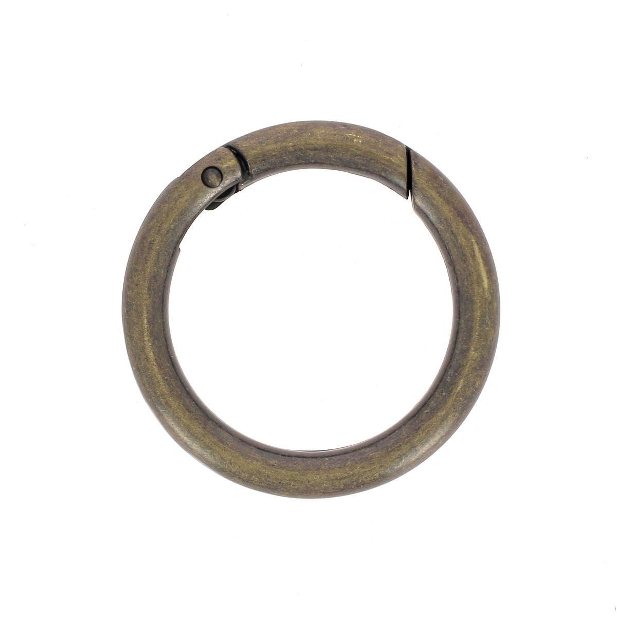 Mousqueton rond - LAITON VIEILLI - Deco Cuir