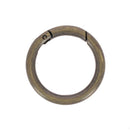 Mousqueton rond - LAITON VIEILLI - Deco Cuir