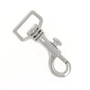 Mousqueton tournant à tirette - Nickelé - 20mm