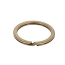 Anneau plat de porte-clés - 25mm - Laiton vieilli