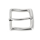 Boucle de ceinture en laiton massif AKA - Nickelé - 35mm