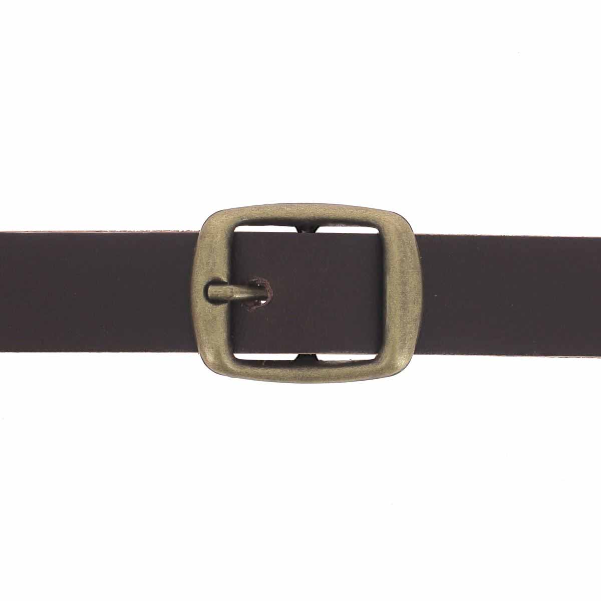 Lot de mini boucles doubles en acier AZA - LAITON VIEILLI - Deco Cuir