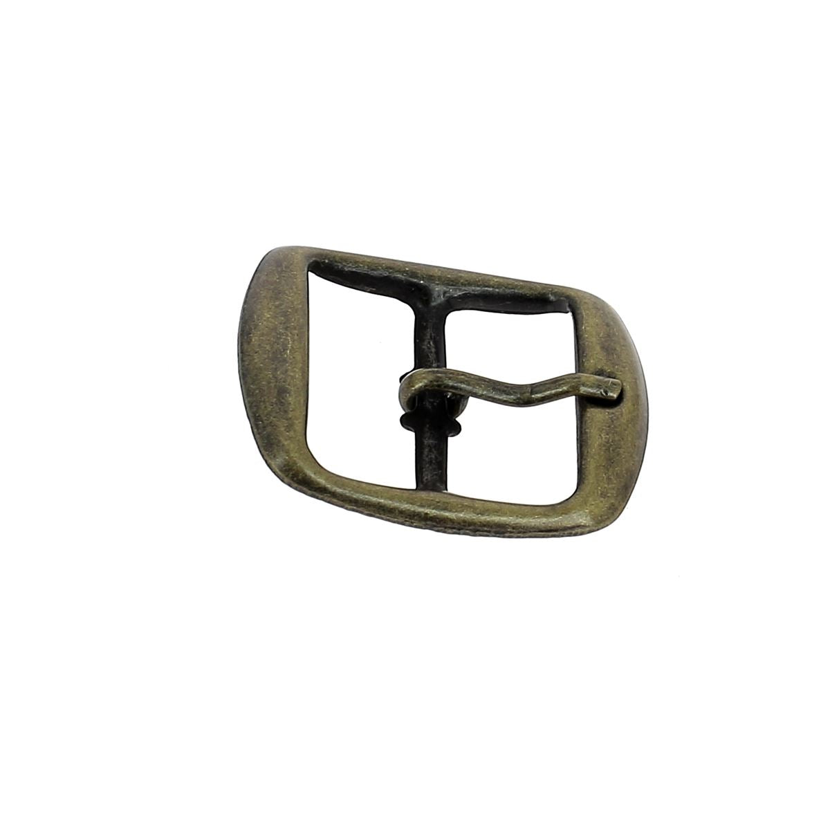 Lot de mini boucles doubles en acier AZA - LAITON VIEILLI - Deco Cuir