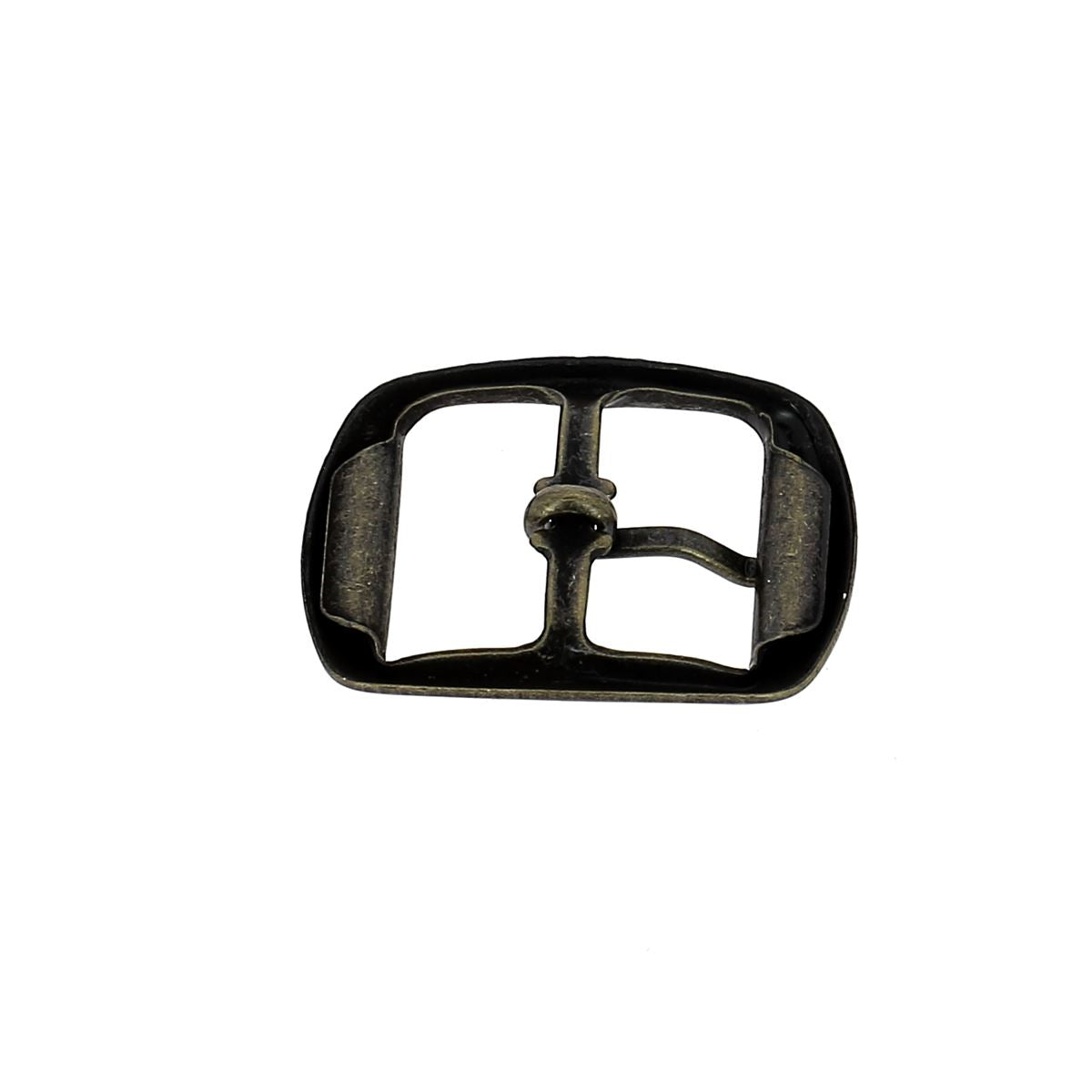 Lot de mini boucles doubles en acier AZA - LAITON VIEILLI - Deco Cuir