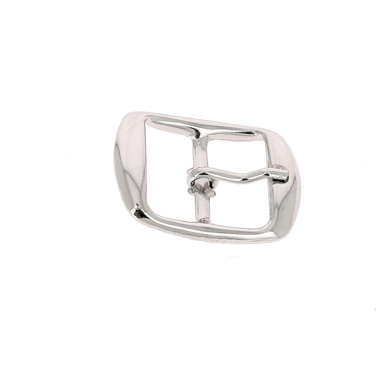 Lot de mini boucles doubles en acier AZA - NICKELÉ - Deco Cuir