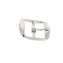 Lot de mini boucles doubles en acier AZA - NICKELÉ - Deco Cuir