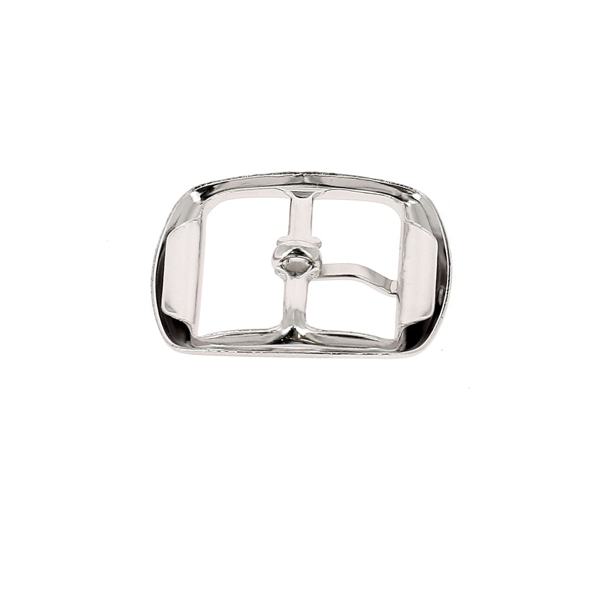 Lot de mini boucles doubles en acier AZA - NICKELÉ - Deco Cuir