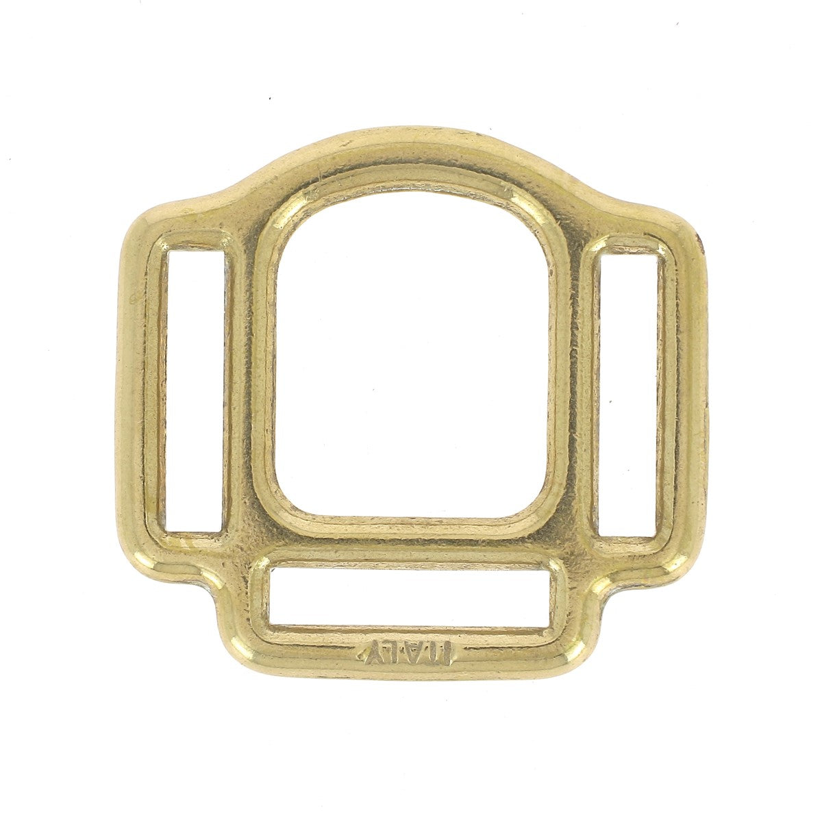 Anneau de licol à 3 passants en laiton massif - Deco Cuir