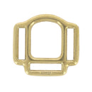 Anneau de licol à 3 passants en laiton massif - Deco Cuir