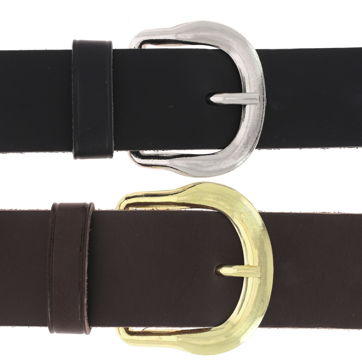 Boucle en demi-rond estampée en acier BIS - Deco Cuir