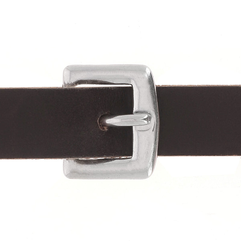 Mini boucle pour lanière en cuir de 10 à 13 mm - Pour bracelets, bijoux, pochettes, chaussures...