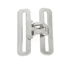 Boucle de couverture en acier - 50mm - NICKELÉ