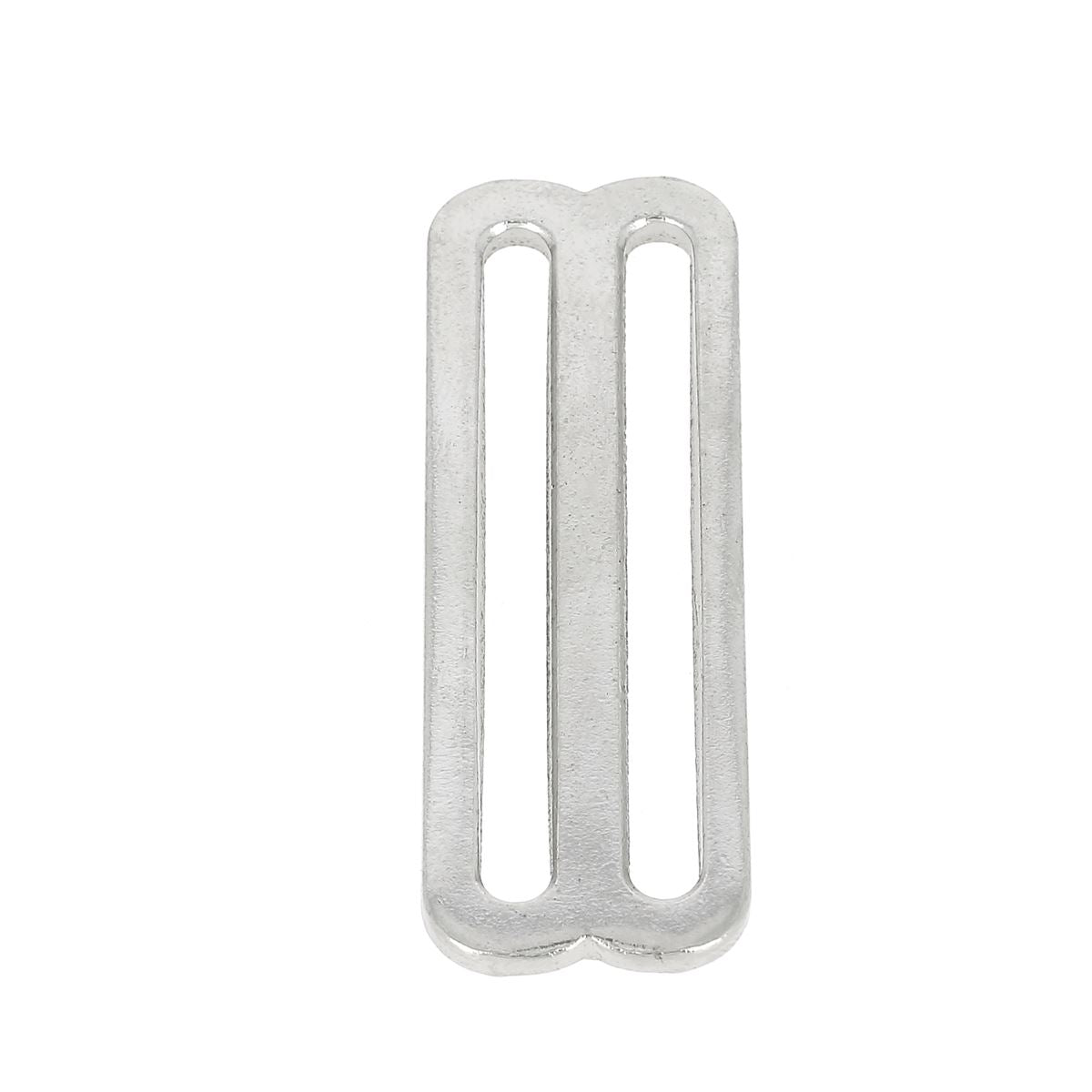 Passant double pour boucle de couverture en acier - 50mm - NICKELÉ