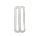 Passant double pour boucle de couverture en acier - 50mm - NICKELÉ