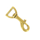 Mousqueton tournant à tirette en laiton - 19mm