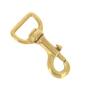 Mousqueton tournant à tirette en laiton - 26mm