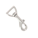 Mousqueton tournant à tirette en laiton nickelé - 19mm