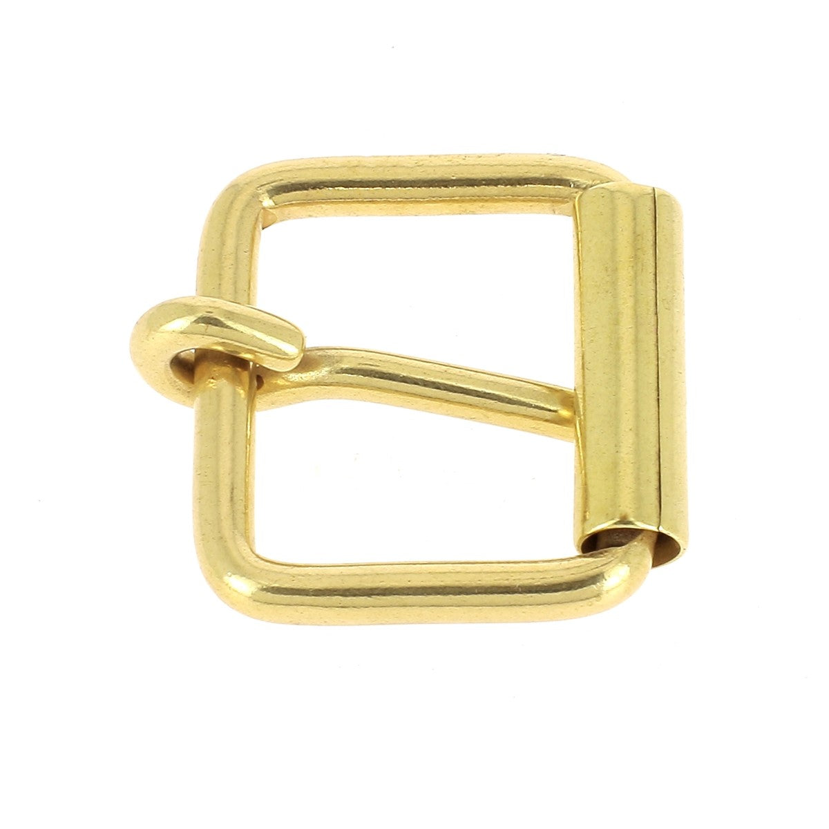 Boucle pour lanière en cuir en fil rond à rouleau soudée BRO - Poursin - Made in France