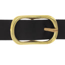 Boucle ovale avec ardillon rond épais pour lanière en cuir - Maison Poursin France