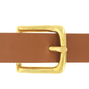 Boucle en laiton massive et solide pour lanière en cuir de 3 cm - S. Poursin - Made in France