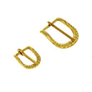 Boucle de ceinture en laiton imitation perles - S. Poursin - Made in France