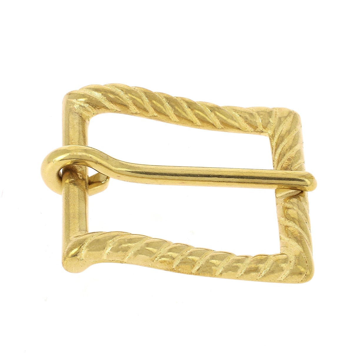 Boucle de ceinture en laiton pour lanière en cuir de 35 mm - Pourcin - Fabriqué en France