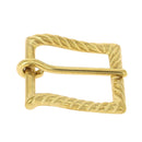 Boucle de ceinture en laiton pour lanière en cuir de 35 mm - Pourcin - Fabriqué en France