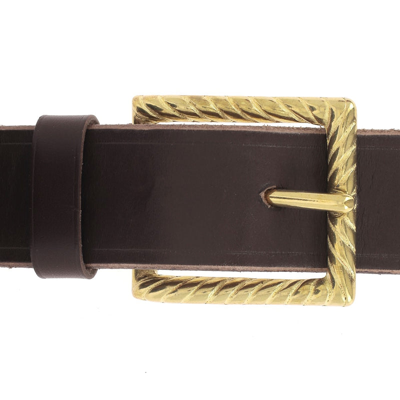 Boucle en laiton pour ceinture en cuir de 3,5 cm - Poursin - Made in France