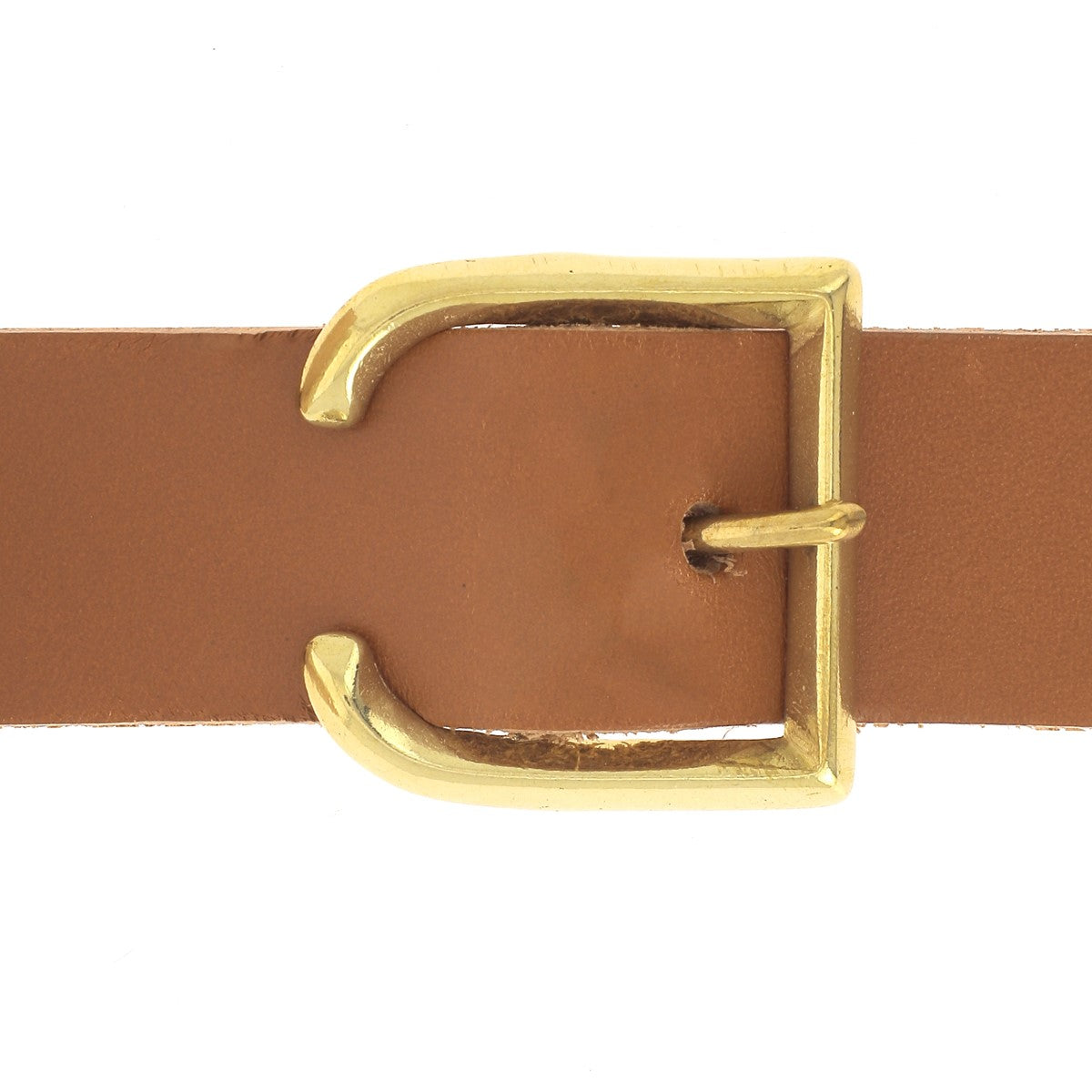 Boucle en laiton avec forme originale pour lanière en cuir - Maison Poursin - Fabrication française 