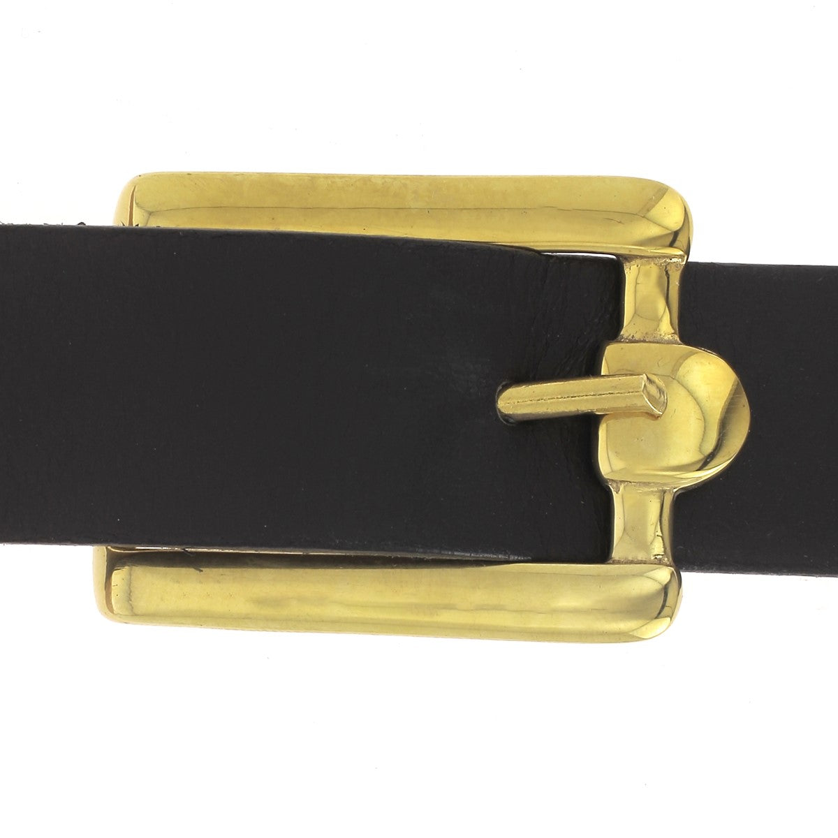 Boucle en laiton pour lanière en cuir de 2,5 cm - Maison Poursin fabrication française