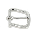 Boucle dossière basse en laiton - 32mm - NICKELÉ - S. Poursin - Made in France