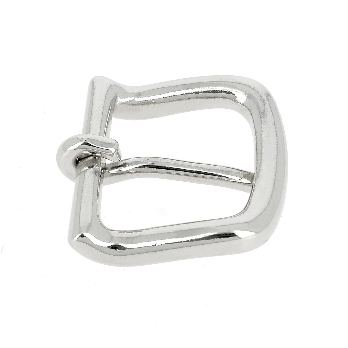 Boucle robuste et massive en laiton nickelé - Maison Poursin - Fabriqué en France