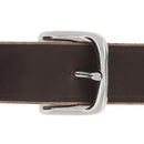 Boucle en laiton nickelé pour lanière en cuir de 3,2 cm de largeur max  - Poursin - Maroquinerie ou équitation