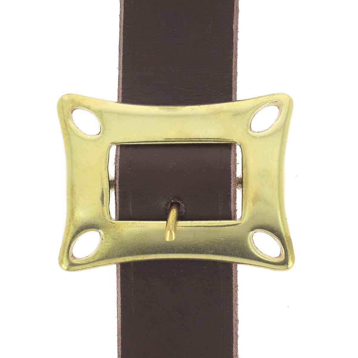 Ceinture en cuir de 35mm - Boucle en laiton 376 fabriquée en France - Maison Poursin