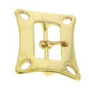 Boucle de ceinture double en laiton TIE - 35mm - S. Poursin