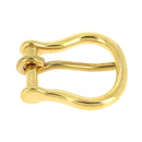 Boucle de ceinture en laiton LYR pour réglage lanière en cuir ou ceinture- Poursin