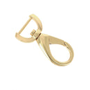 Mousqueton tournant ovale - Attache demi-ronde pour lanière de 15 mm