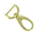 Mousqueton tournant ovale - Attache demi-ronde - Laiton - 20mm