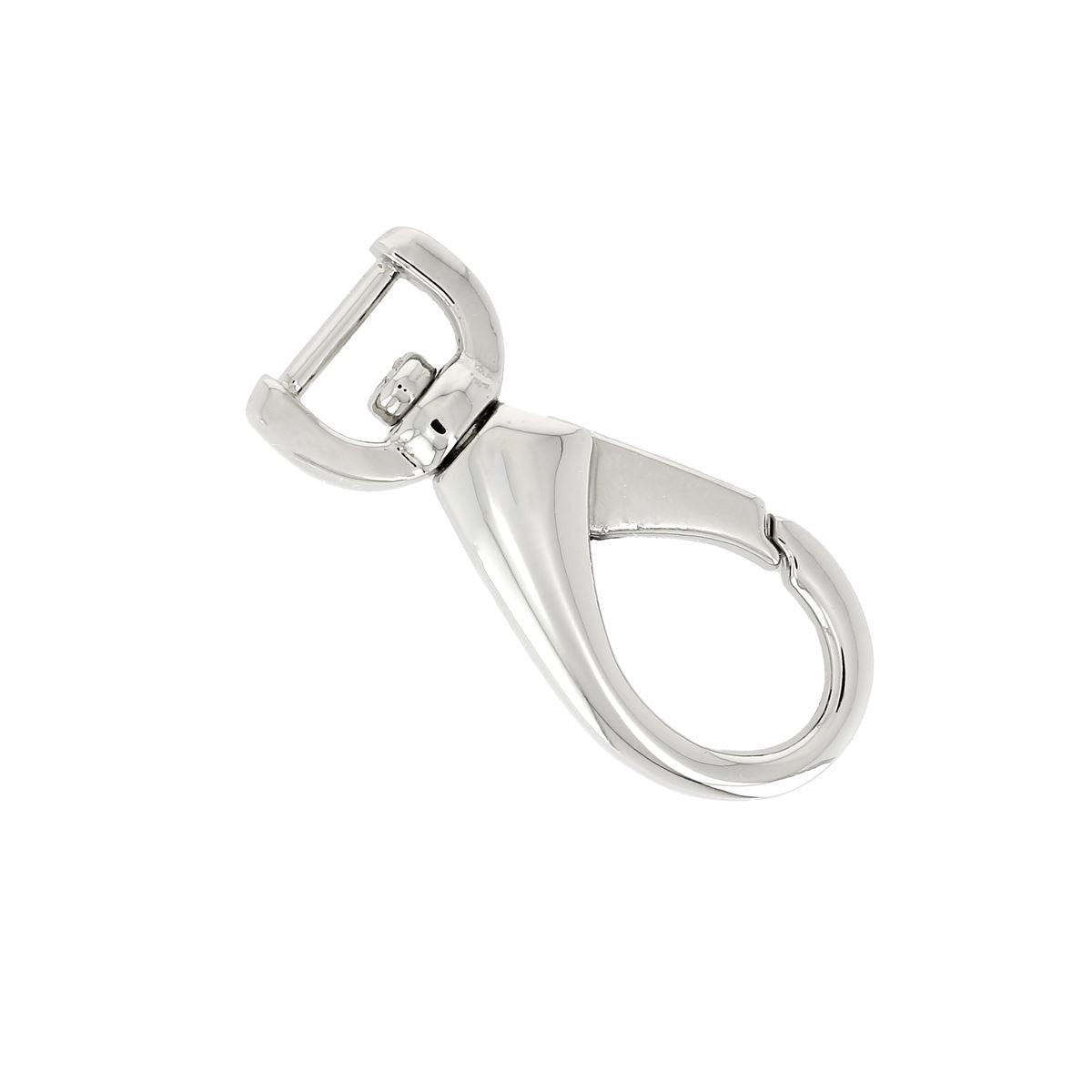 Mousqueton tournant ovale - Attache demi-ronde - Lanière 10mm