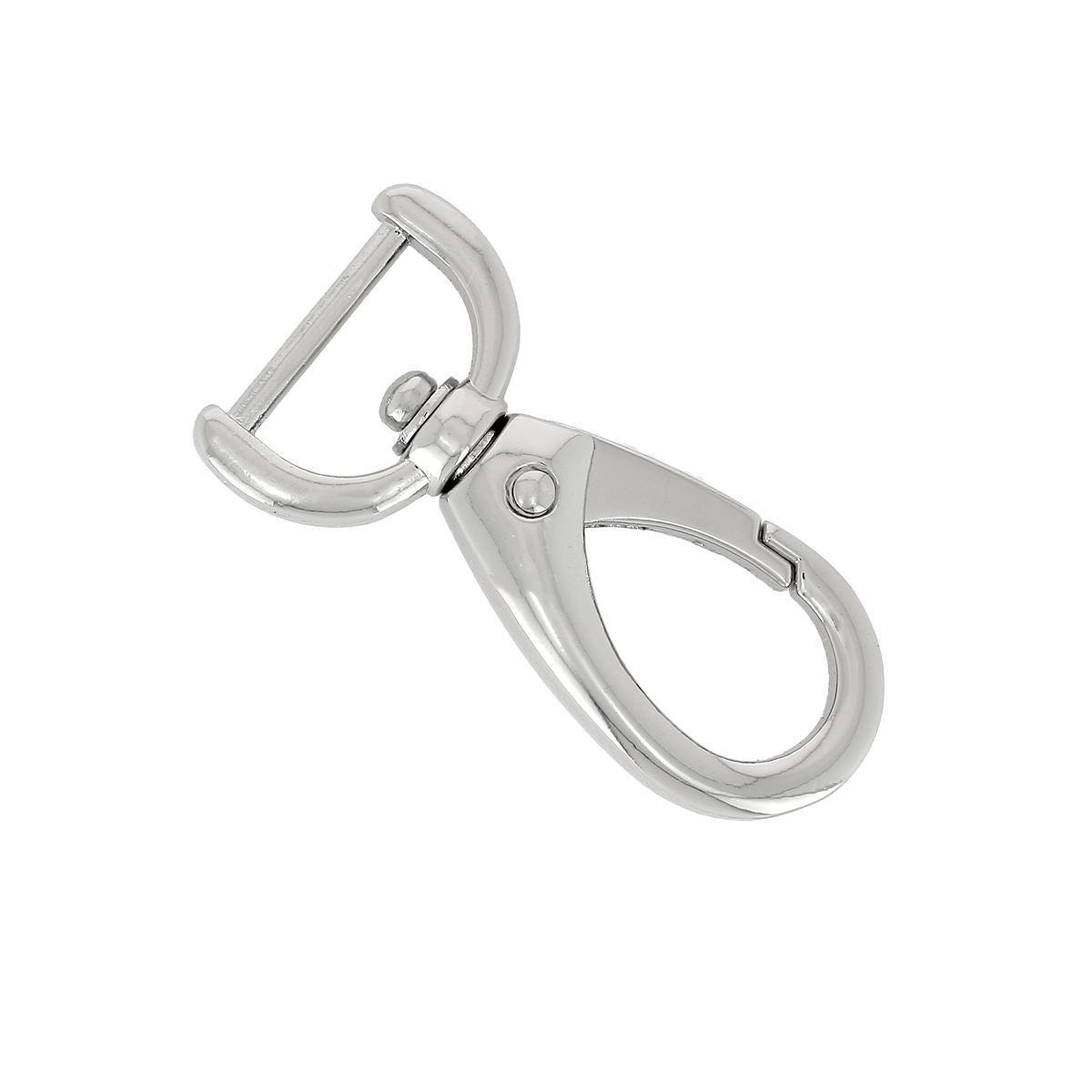 Mousqueton tournant ovale - Attache demi-ronde - Lanière de 15mm